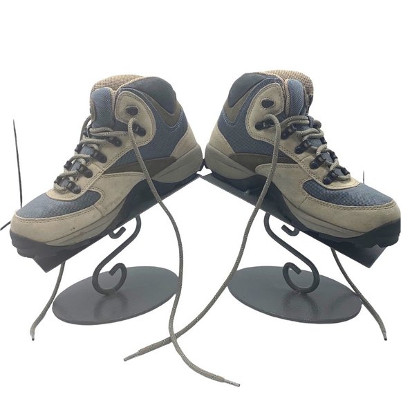 HiTec V-Lite 8.0 Women Shoes Hiking Gray Blue Laces - Picture 2 of 7